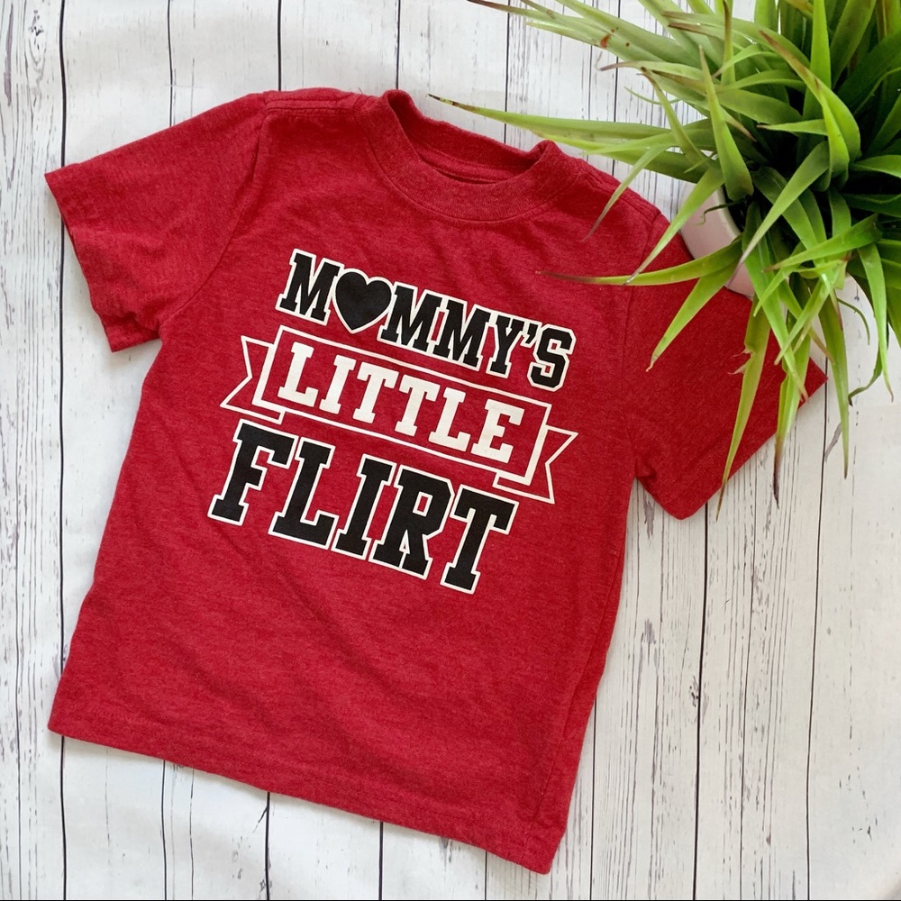 🚗 4T Boy Red Print T-shirt